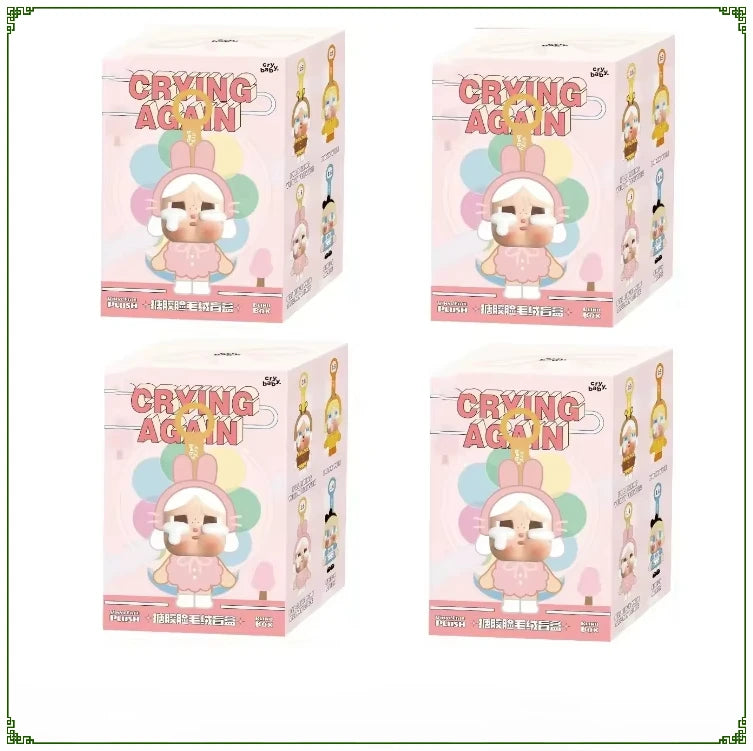 Unlock the Mystery with Genuine Crybaby Crying Again Series Blind Box Vinyl Face Doll Keychains - Hilarious Plush Surprises Await!