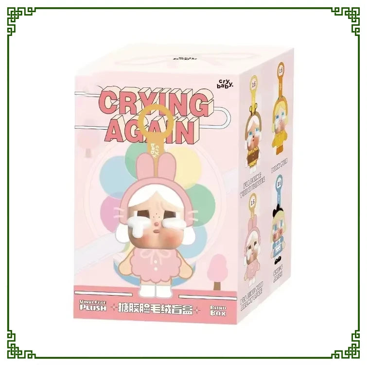 Unlock the Mystery with Genuine Crybaby Crying Again Series Blind Box Vinyl Face Doll Keychains - Hilarious Plush Surprises Await!