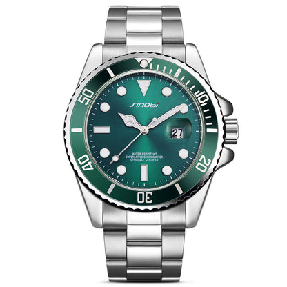 Sinobi Model Diver Watch – Submariner Homage, 43.5 mm Stainless Steel Quartz