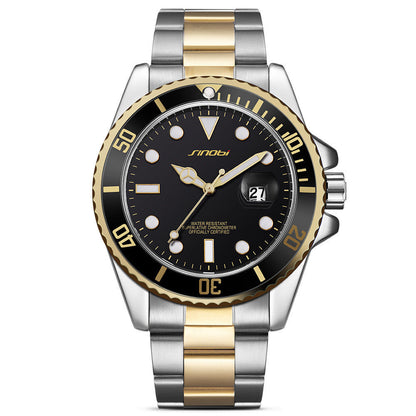 Sinobi Model Diver Watch – Submariner Homage, 43.5 mm Stainless Steel Quartz