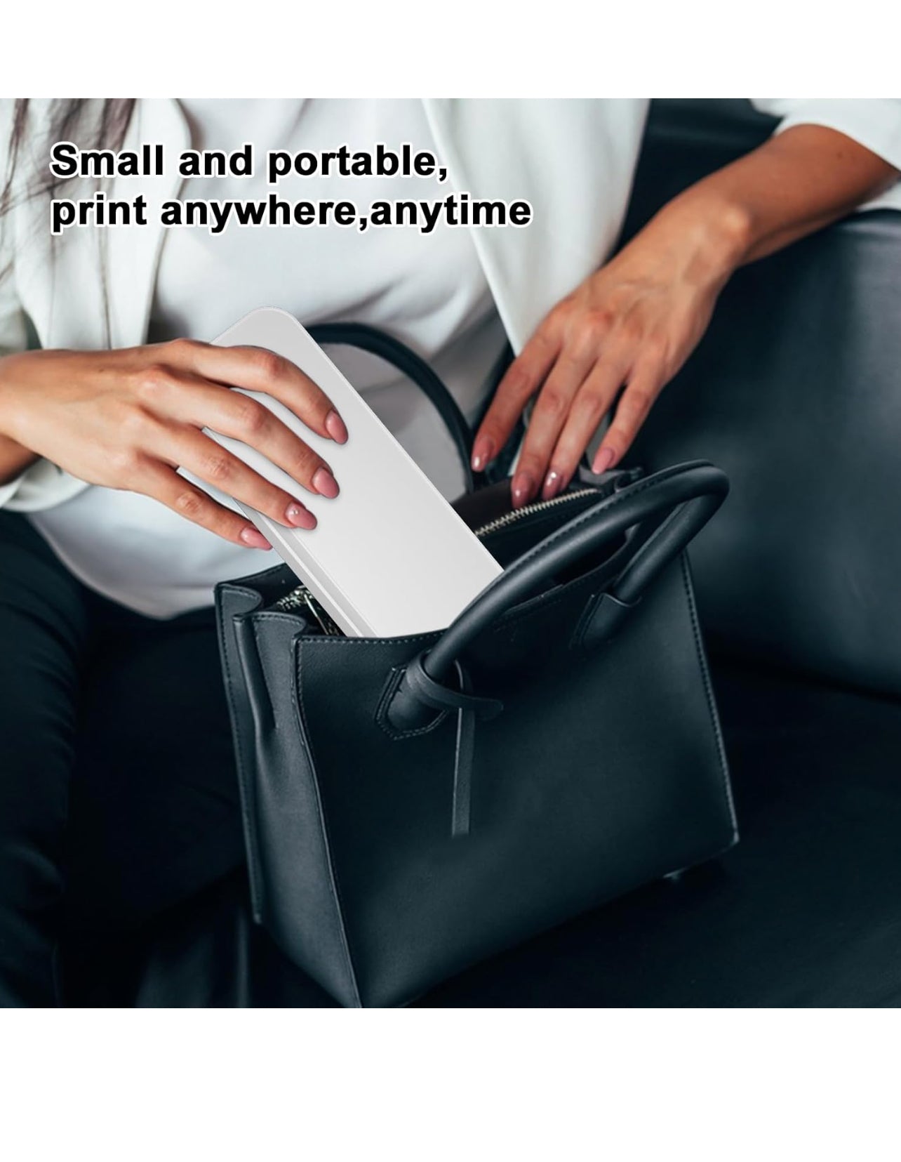 Portable Printers Wireless for Travel,Portable-Thermal-Wireless-Bluetooth-Inkless-Printer,Support 8.5" X 11" US Letter&Legal A4&A5 Thermal Paper,Compatible with Android,iOS Phone&Laptop for Car Home