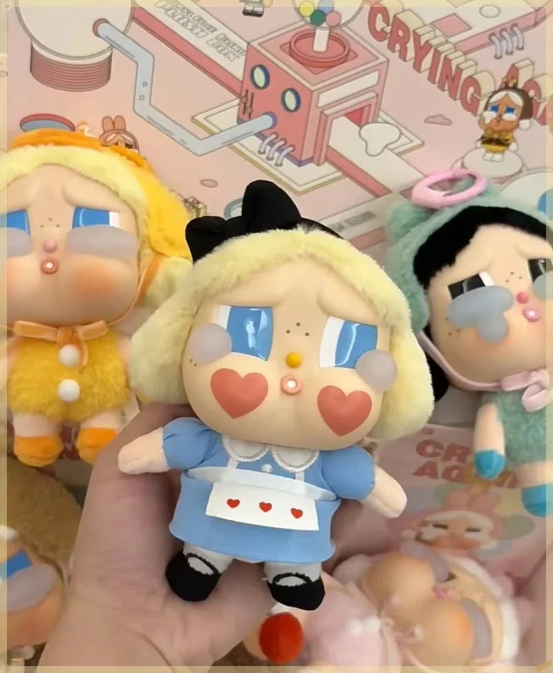 Unlock the Mystery with Genuine Crybaby Crying Again Series Blind Box Vinyl Face Doll Keychains - Hilarious Plush Surprises Await!