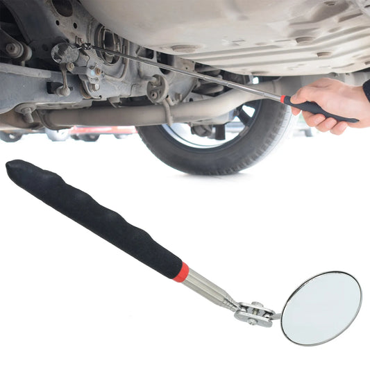 Black Undercar Inspection Universal Telescopic Folding Visitation Mirror